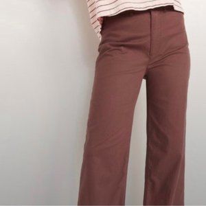 Old Navy Mauve Wide Leg Extra High Rise Chino Pants Size Women's 8